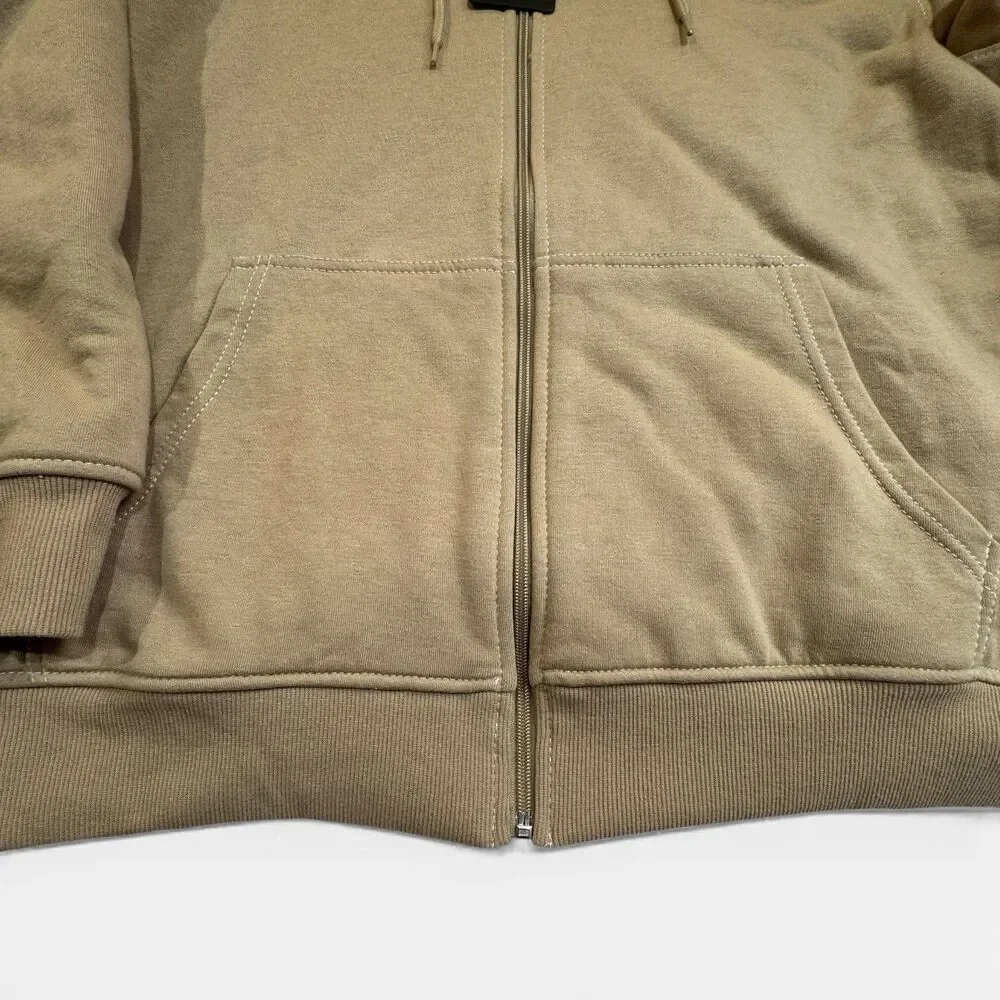 True Religion‎ Sherpa Zip Hoodie NWT Travertine Buddha Luxe Streetwear
